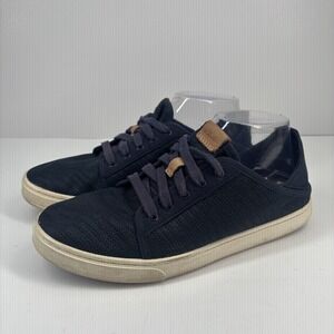 OluKai Pehuea Li Women's‎ US 9 Trench Blue Mesh Casual Slip-On Shoes 20379-DEDE